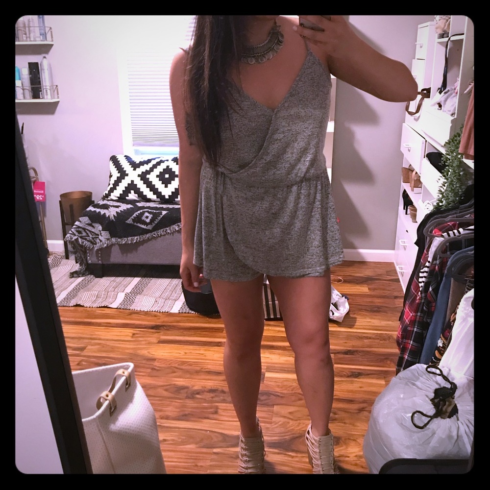 Gray romper